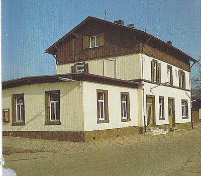 Der frühere Bahnhof